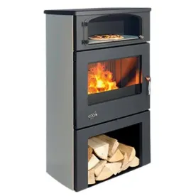 GODIN Poêle à bois panoram 362115CGRISARG